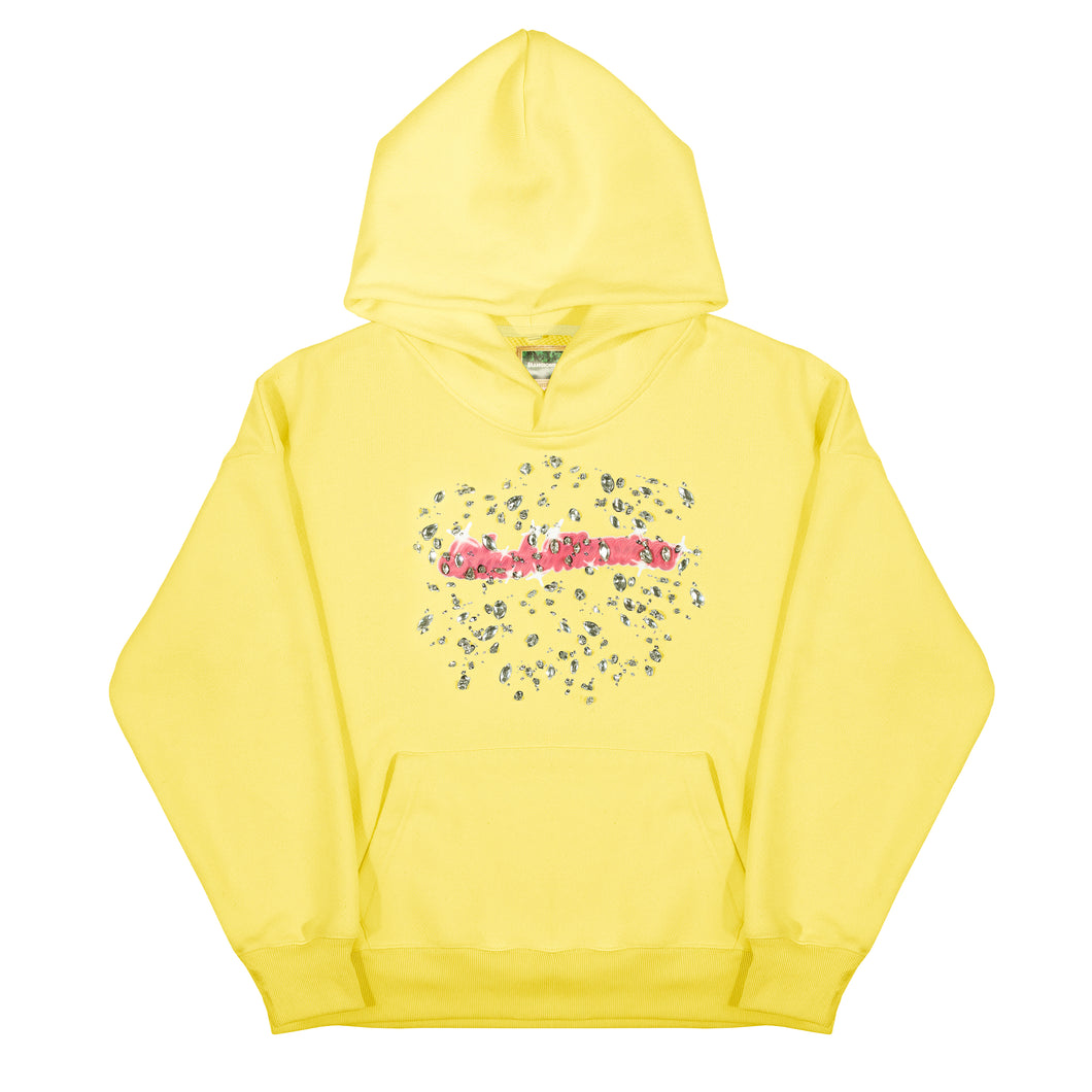 Yellow Raindrop Crystal Hoodie